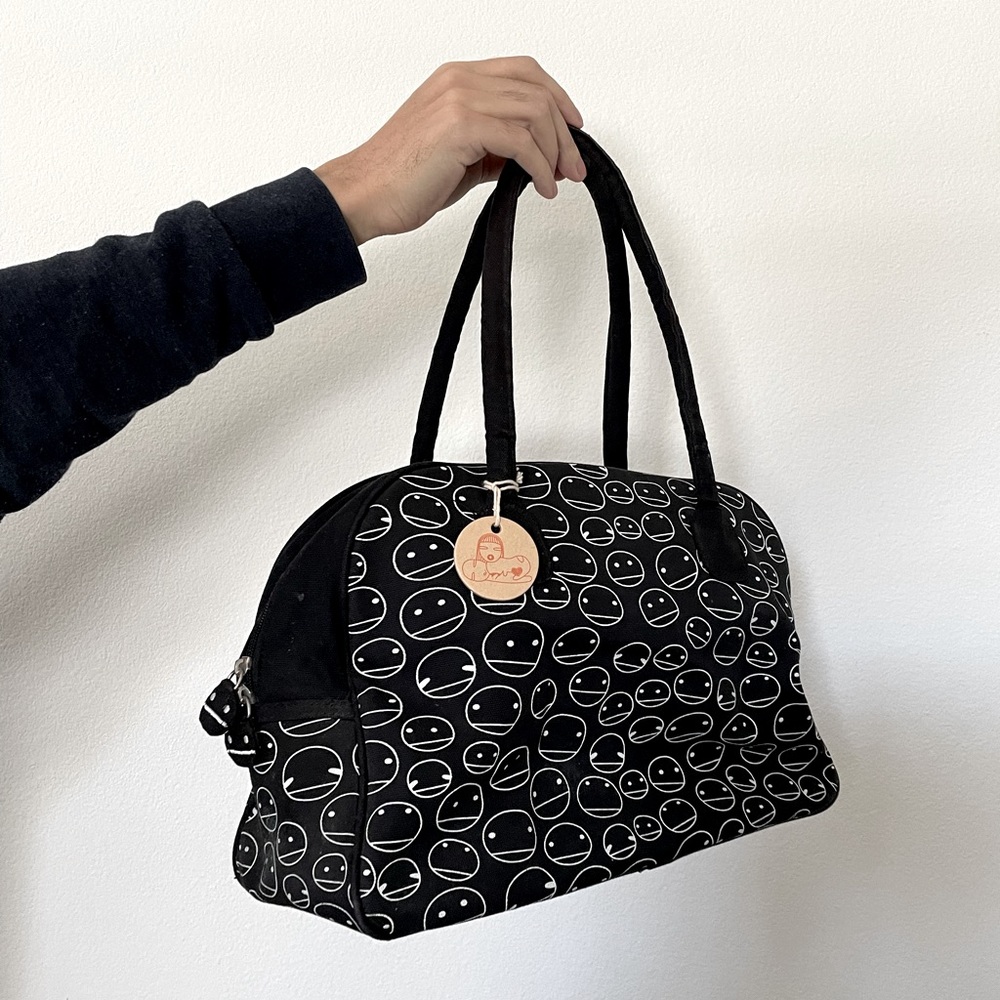 Noodoll Blacck & White bowling bag